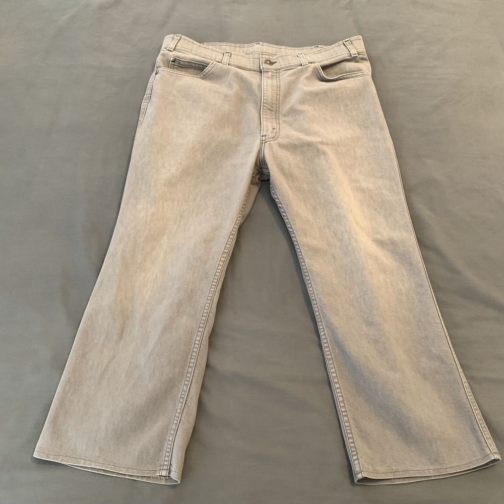 Vintage Levis 612 Jeans Mens 38x22 Gray  Relaxed Wide Leg Denim USA Silver Tab